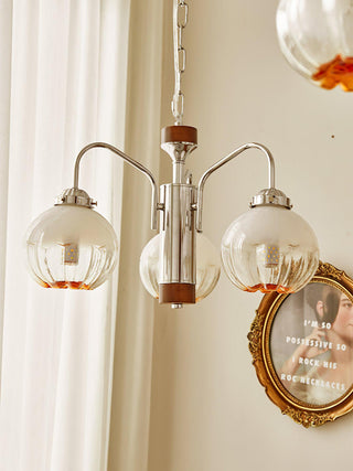 Flower Bud Floral Metal Chandelier