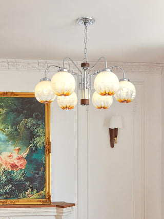 Flower Bud Floral Metal Chandelier