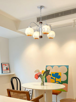 Flower Bud Floral Metal Chandelier