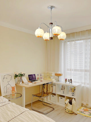 Flower Bud Floral Metal Chandelier
