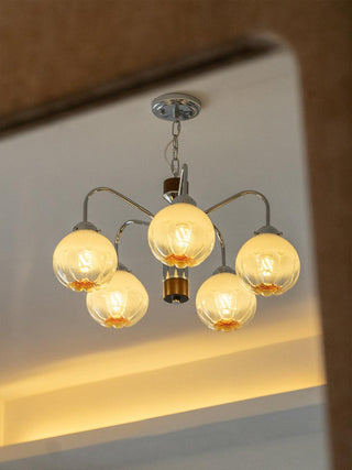Flower Bud Floral Metal Chandelier