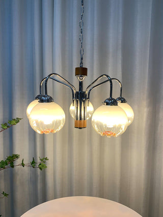 Flower Bud Floral Metal Chandelier