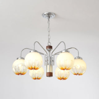 Flower Bud Floral Metal Chandelier