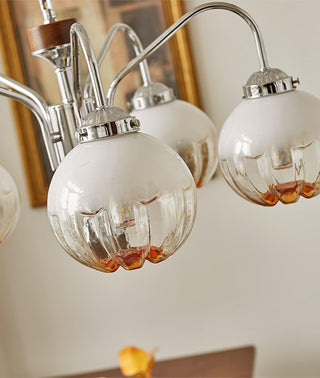 Flower Bud Floral Metal Chandelier