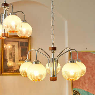 Flower Bud Floral Metal Chandelier