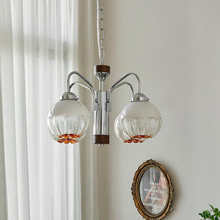 Flower Bud Floral Metal Chandelier