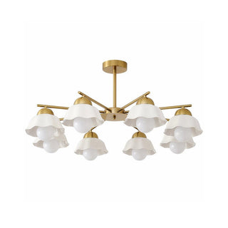 Elara Foral Metal Chandelier