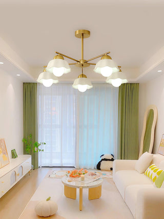 Elara Foral Metal Chandelier
