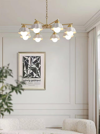 Elara Foral Metal Chandelier