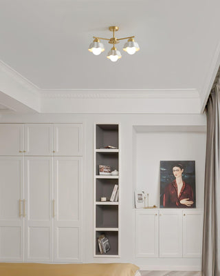 Elara Foral Metal Chandelier