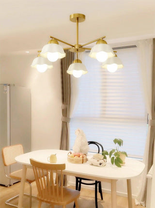 Elara Foral Metal Chandelier