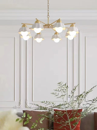 Elara Foral Metal Chandelier