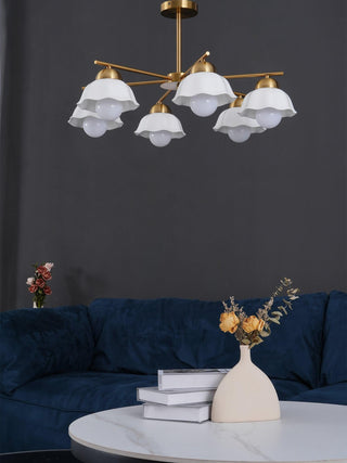 Elara Foral Metal Chandelier