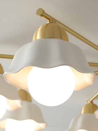 Elara Foral Metal Chandelier
