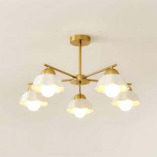 Elara Foral Metal Chandelier