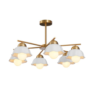 Elara Foral Metal Chandelier