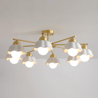 Elara Foral Metal Chandelier