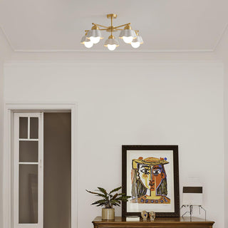 Elara Foral Metal Chandelier