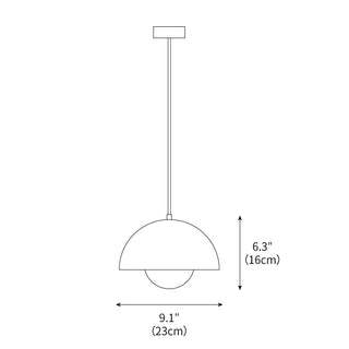 Flowerpot Modern Aluminum Pendant Light