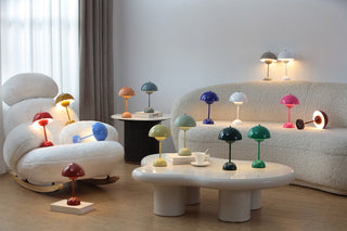 Jasper Retro Metal Mushroom Table Lamp