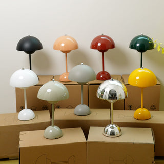 Jasper Retro Metal Mushroom Table Lamp