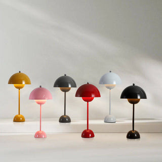 Jasper Retro Metal Mushroom Table Lamp