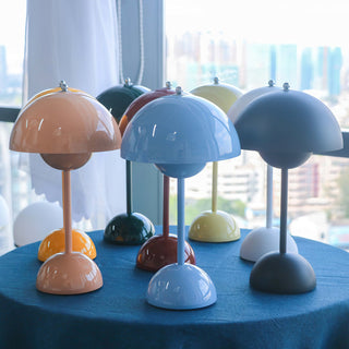 Jasper Retro Metal Mushroom Table Lamp