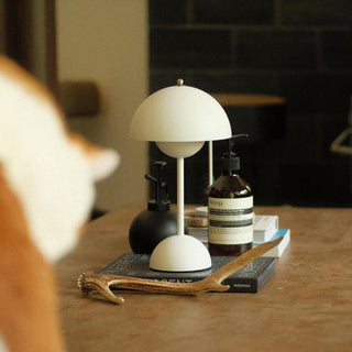 Jasper Retro Metal Mushroom Table Lamp