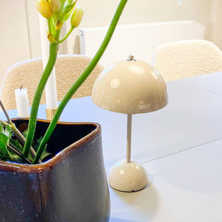 Jasper Retro Metal Mushroom Table Lamp