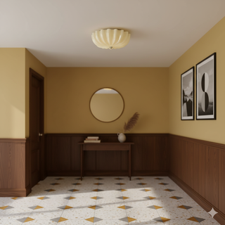 Flowers Curse Minimalist Glass Ceiling Light
