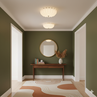 Flowers Curse Minimalist Glass Ceiling Light