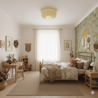 Flowers Curse Minimalist Glass Ceiling Light