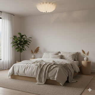 Flowers Curse Minimalist Glass Ceiling Light