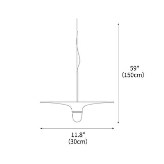 Flying Saucer Minimalist Iron Pendant Light