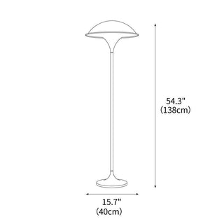 Foggy Saucer Minimalist Acrylic Floor Light