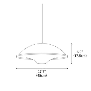 Foggy Saucer Minimalist Acrylic Pendant Light