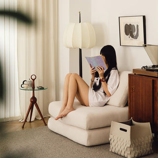 Folia Contemporary Fabric Floor Light