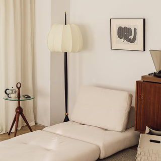 Folia Contemporary Fabric Floor Light