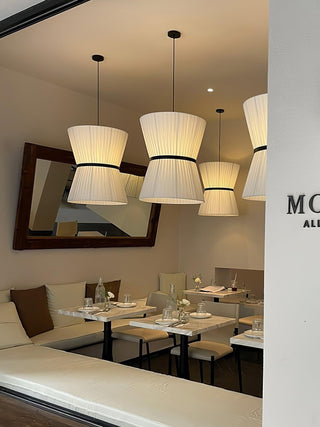 Folie Minimalist Fabric Pendant Light