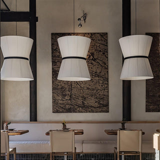Folie Minimalist Fabric Pendant Light