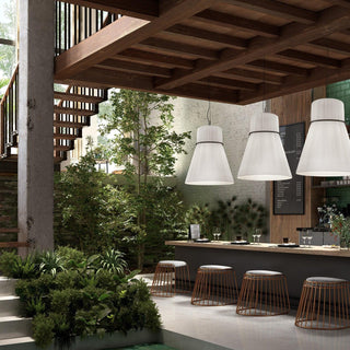 Folie Minimalist Fabric Pendant Light