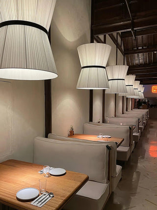Folie Minimalist Fabric Pendant Light