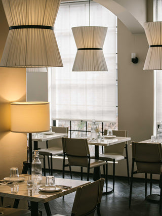 Folie Minimalist Fabric Pendant Light