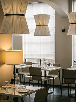 Folie Minimalist Fabric Pendant Light