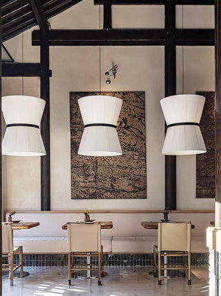 Folie Minimalist Fabric Pendant Light