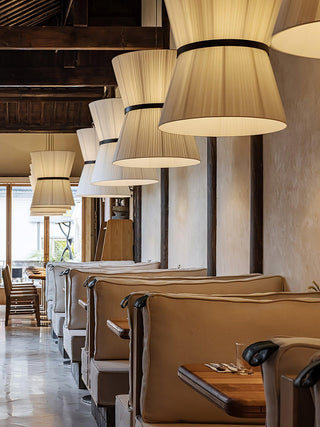 Folie Minimalist Fabric Pendant Light