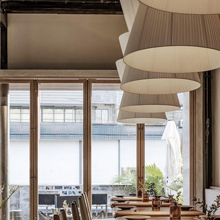 Folie Minimalist Fabric Pendant Light