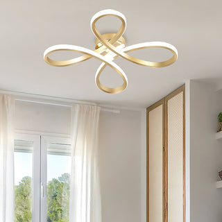 Lumiere Modern Ribbon Chandelier