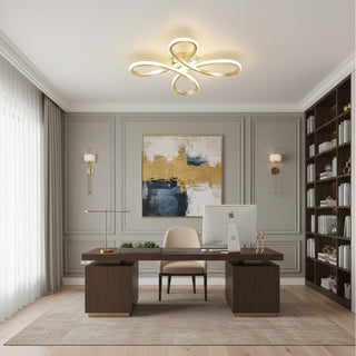 Lumiere Modern Ribbon Chandelier