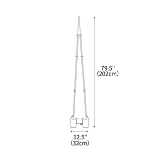 Fragment Minimalist Glass Floor Light